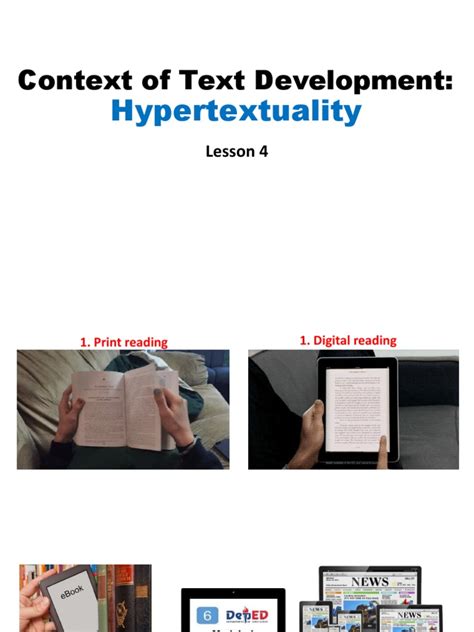 what are the two context of text development