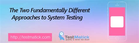what are the two major approaches for testing it system controls