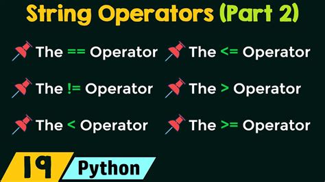 what are the two types of string operators in python