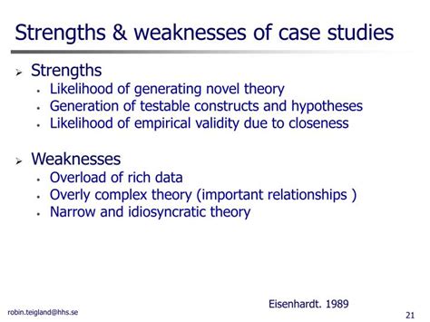what are the weaknesses of the case study method