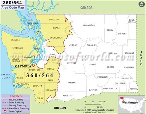 what area code is 360 in america