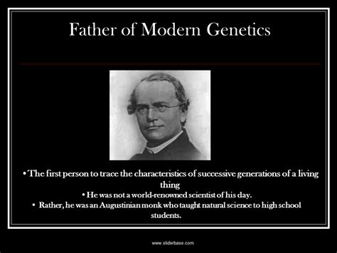 what augustinian priest is known as the father of modern genetics