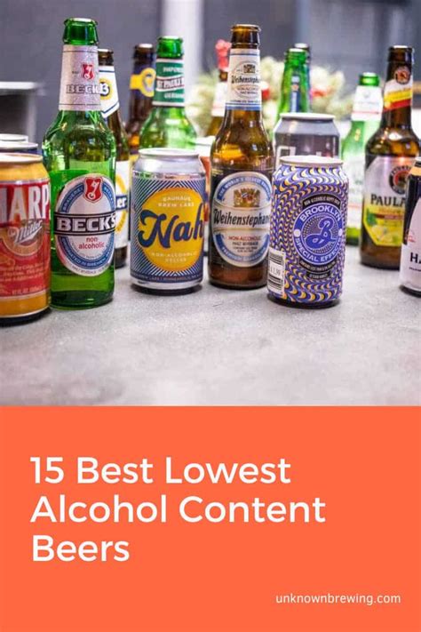 what beer has the lowest alcohol level