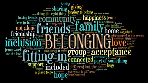 what belonging means to you