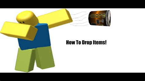 what button to drop items in roblox