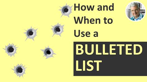 What Can You Use As A Bullet In A Bulleted List