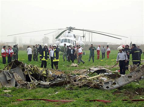what caused the helicopter crash in iran