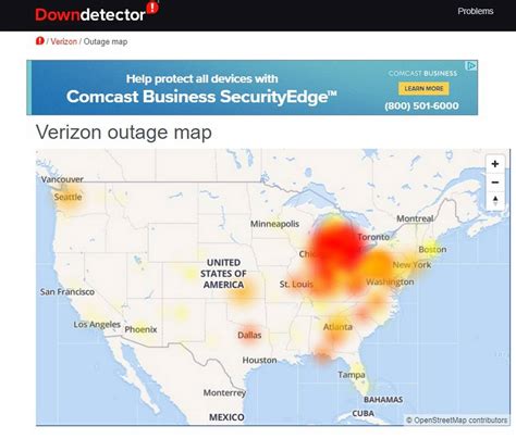 what caused the verizon outage today