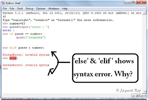 what causes a syntax error in python
