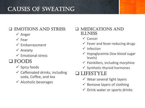 What Causes Easy Sweating
