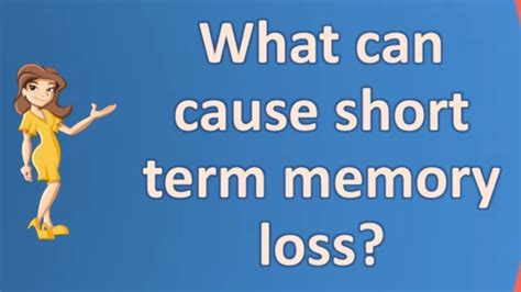 what causes short-term memory