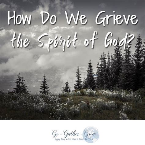 what causes the holy spirit to grieve