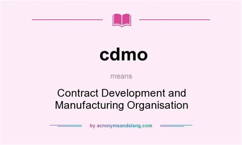 what cdmo stands for