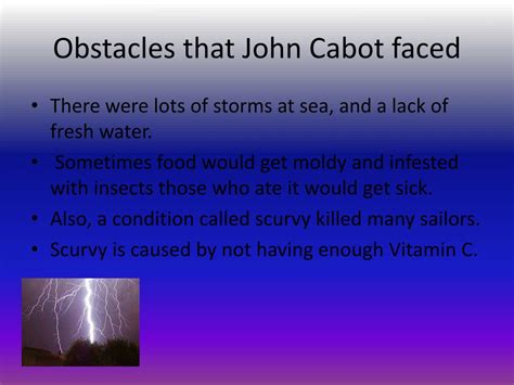 what challenges did john cabot face