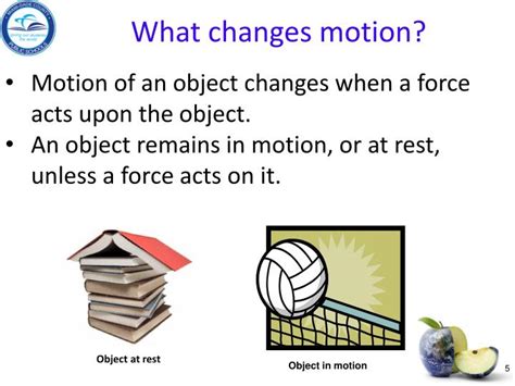 what changes when an object is in motion