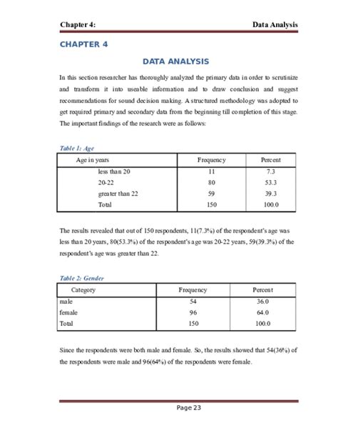 what chapter is data analysis