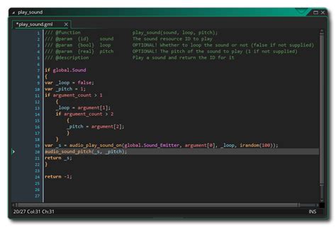 what code does gamemaker studio use