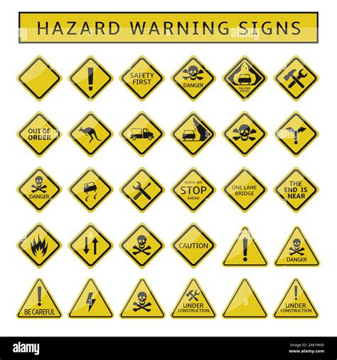 what color are most warning signs