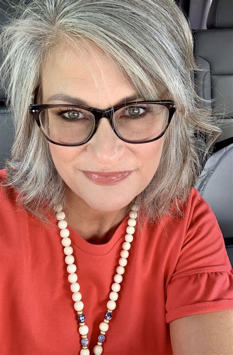 The What Color Glasses Goes With Gray Hair For Long Hair