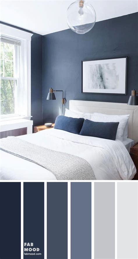 what color goes with grey blue walls