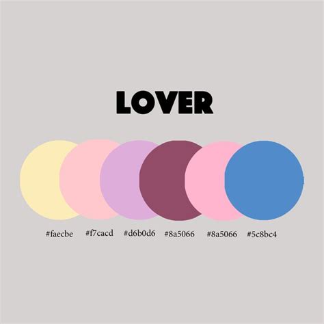 what color is the album lover