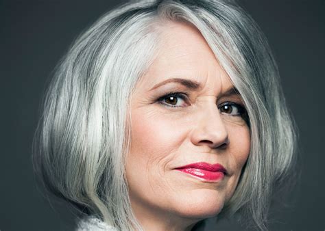 Fresh What Color Makeup To Wear With Gray Hair With Simple Style
