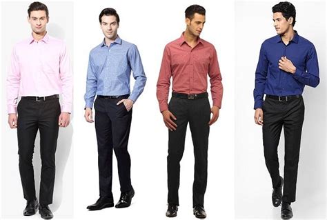 what color shirt goes with black pants male casual