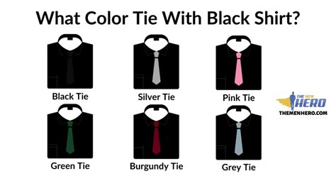 what color tie goes with all black