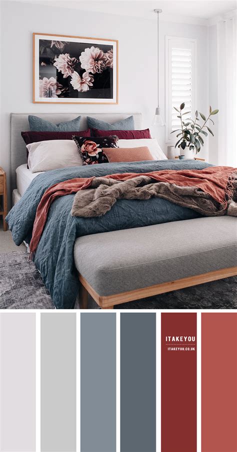what colors go with a grey blue