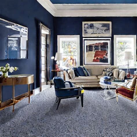 what colour carpet to go with navy walls