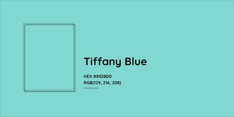 what colour is tiffany