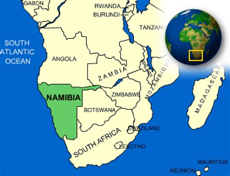 what continent is namibia in