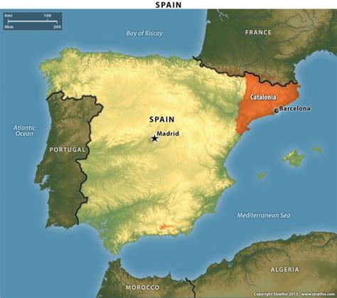 what country lies between france and spain