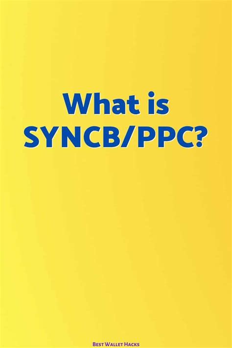 what credit card is associated with syncb ppc
