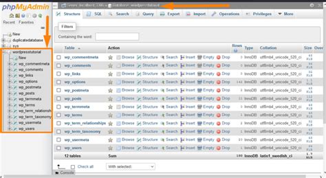 what database wordpress use
