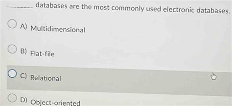 What Databases Are The Most Commonly Used Electronic Databases