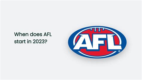 what date does the afl season start