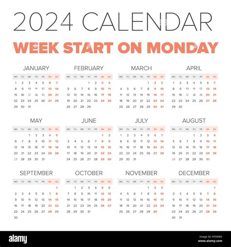 what date is monday 2024