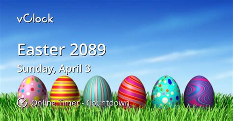 what day is easter 2089