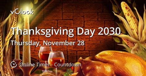 what day is thanksgiving 2030