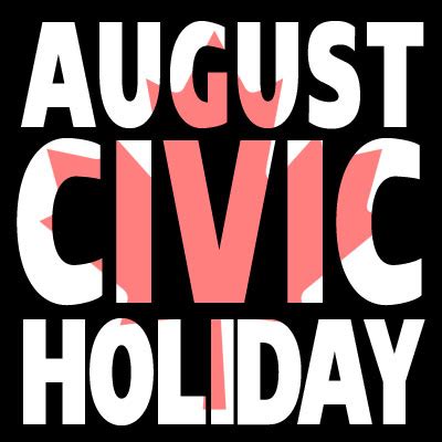 what day is the civic holiday in august