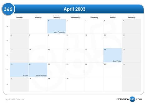 what day was april 23 2003