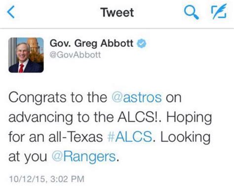 what did governor abbott tweet