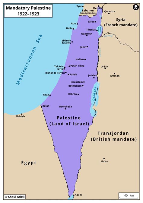 what did palestine look like before 1948 map