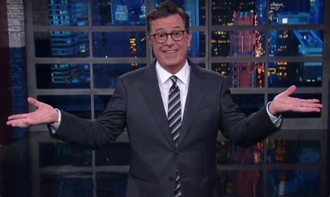 what did stephen colbert say last night