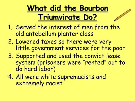 PPT The Redemptive Era & The Bourbon Triumvirate PowerPoint