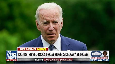 what did the doj say about biden