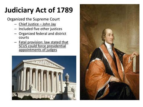 what did the judiciary act of 1789 do