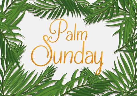 what did the palm branches represent on palm sunday