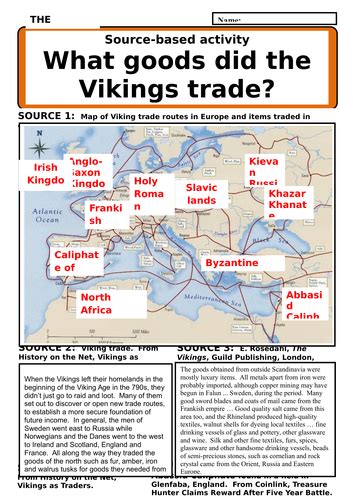 what did the vikings trade